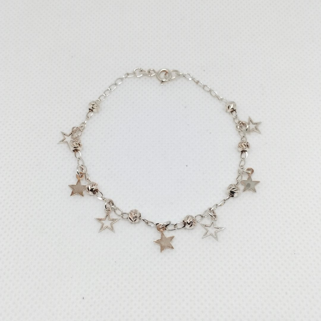 PULSERA TEJIDO ESPECIAL PLATA .925 18 CM 3.1 GR (NUEVO)