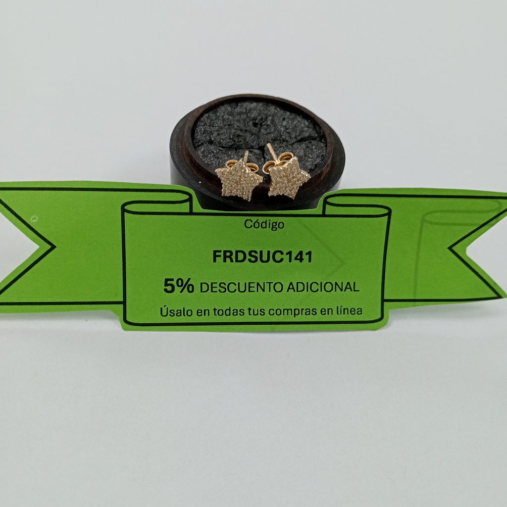BROQUELES ORO 14K 1.2 (NUEVO)