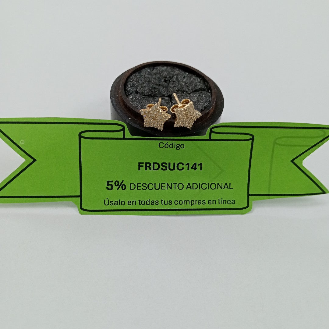 BROQUELES ORO 14K 1.2 (NUEVO)