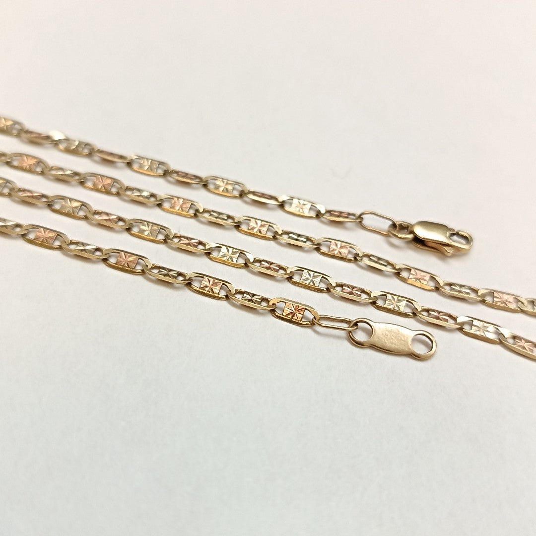 CADENA ORO COMBINADO 10 K 2.9 GRMS (SEMINUEVO)