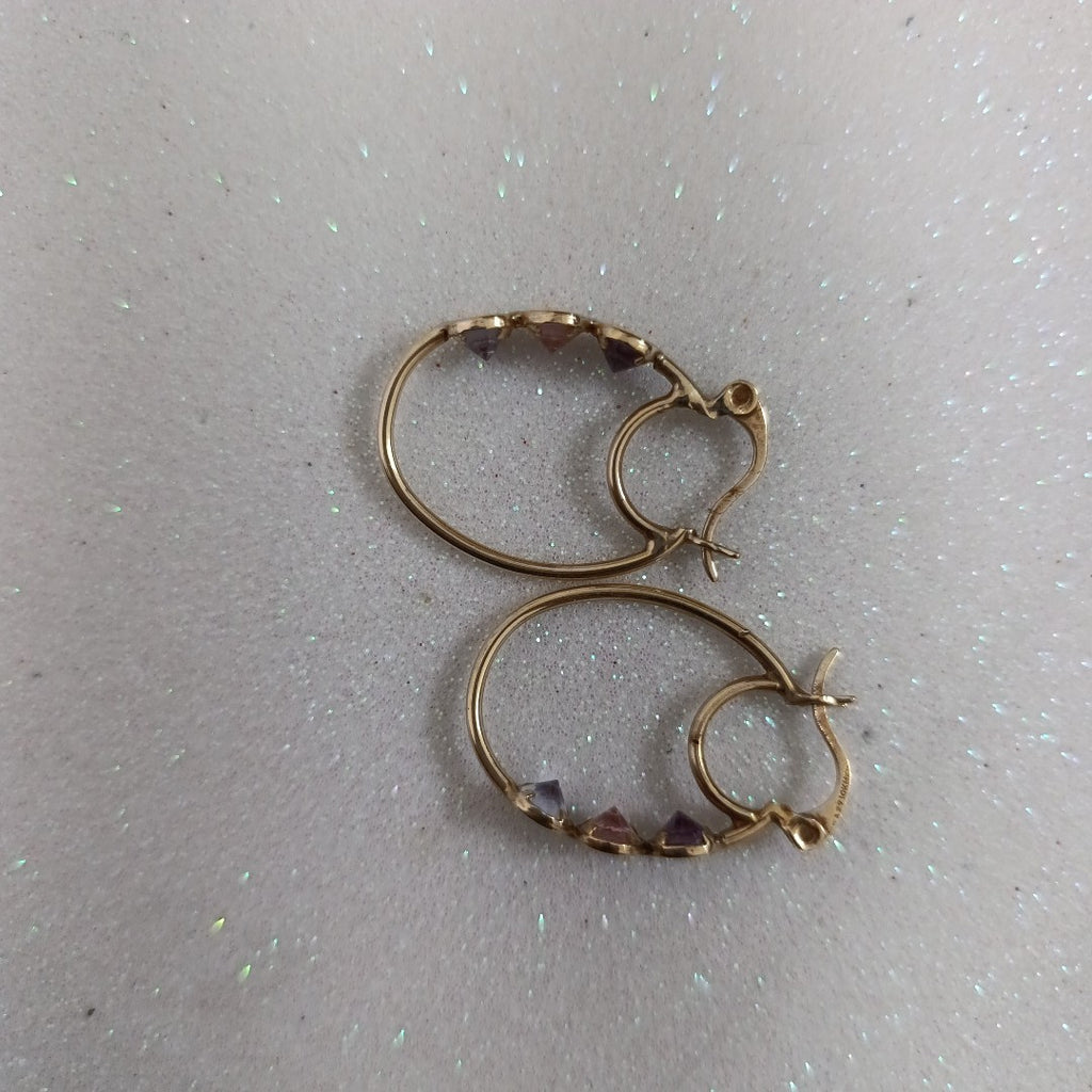 ARRACADAS PAR ORO 10 K 3.7 GRMS (SEMINUEVO)