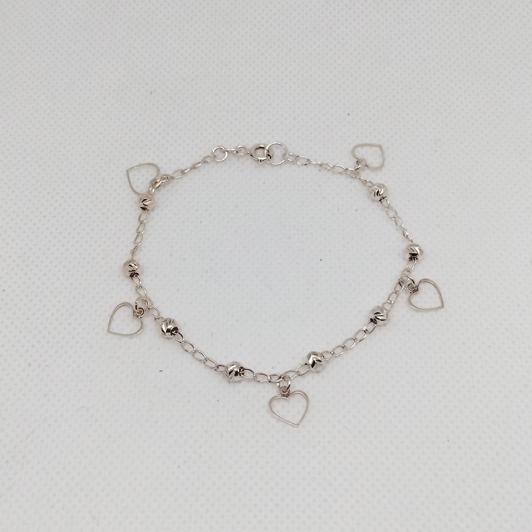 PULSERA TEJIDO ESPECIAL PLATA .925 18 CM 2.7 GR (NUEVO)