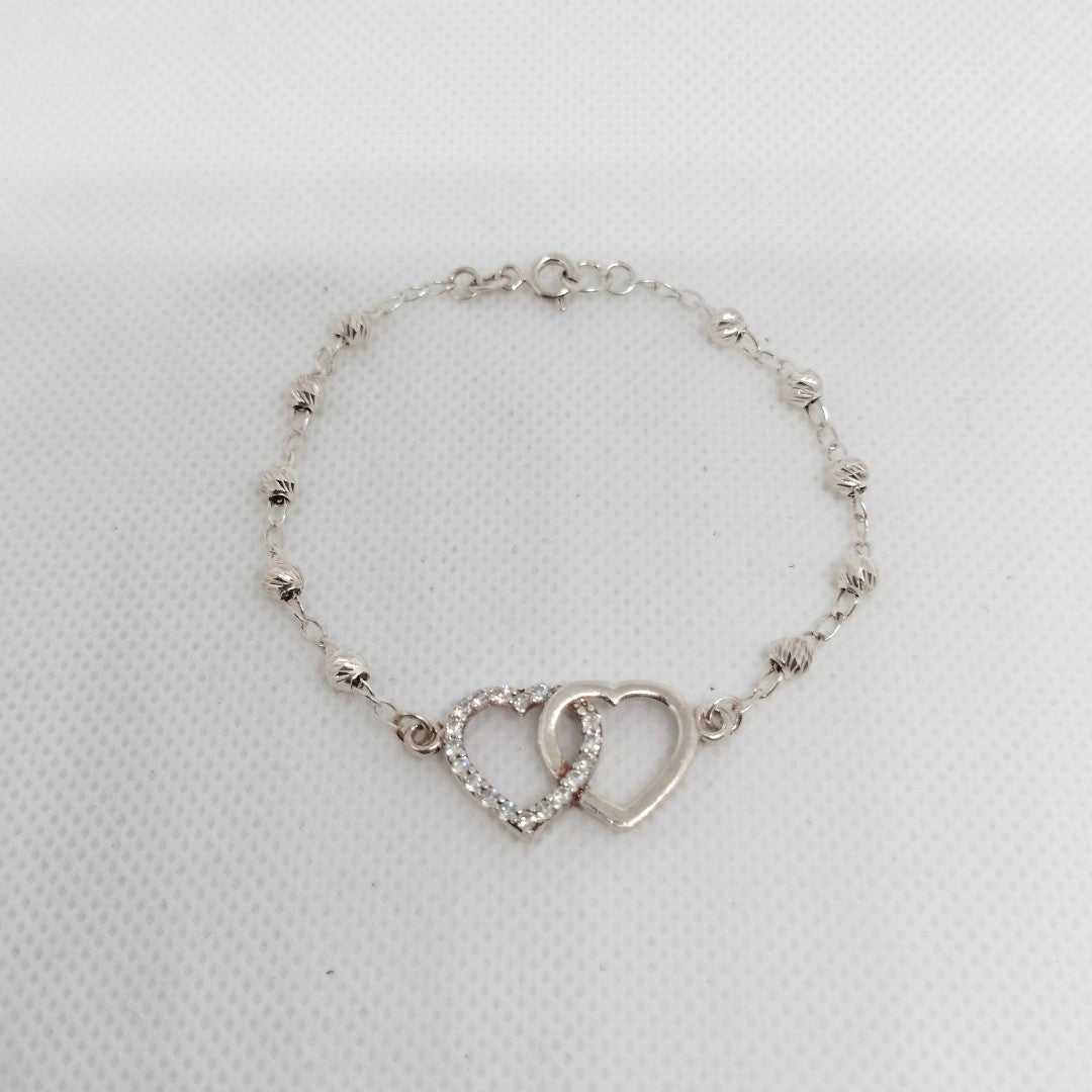 PULSERA TEJIDO TEJIDO ESPECIAL PLATA .925 18 CM 4.1 GR (NUEVO)