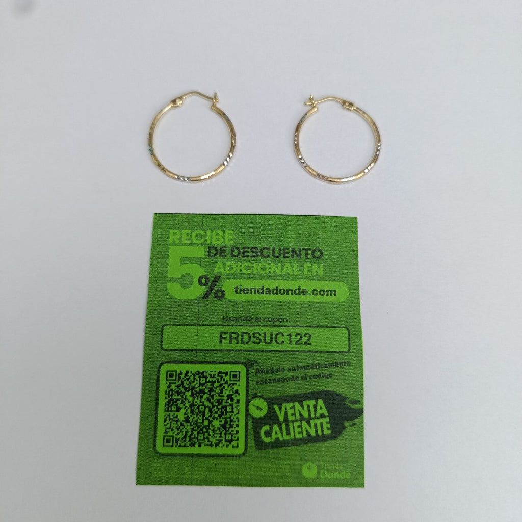 ARRACADAS PAR ORO 10 K 1.1 GRMS (SEMINUEVO)