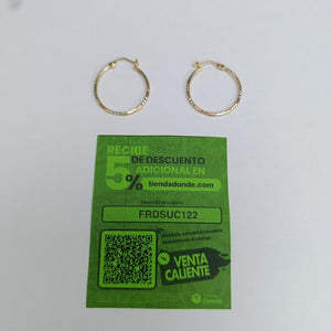 ARRACADAS PAR ORO 10 K 1.1 GRMS (SEMINUEVO)