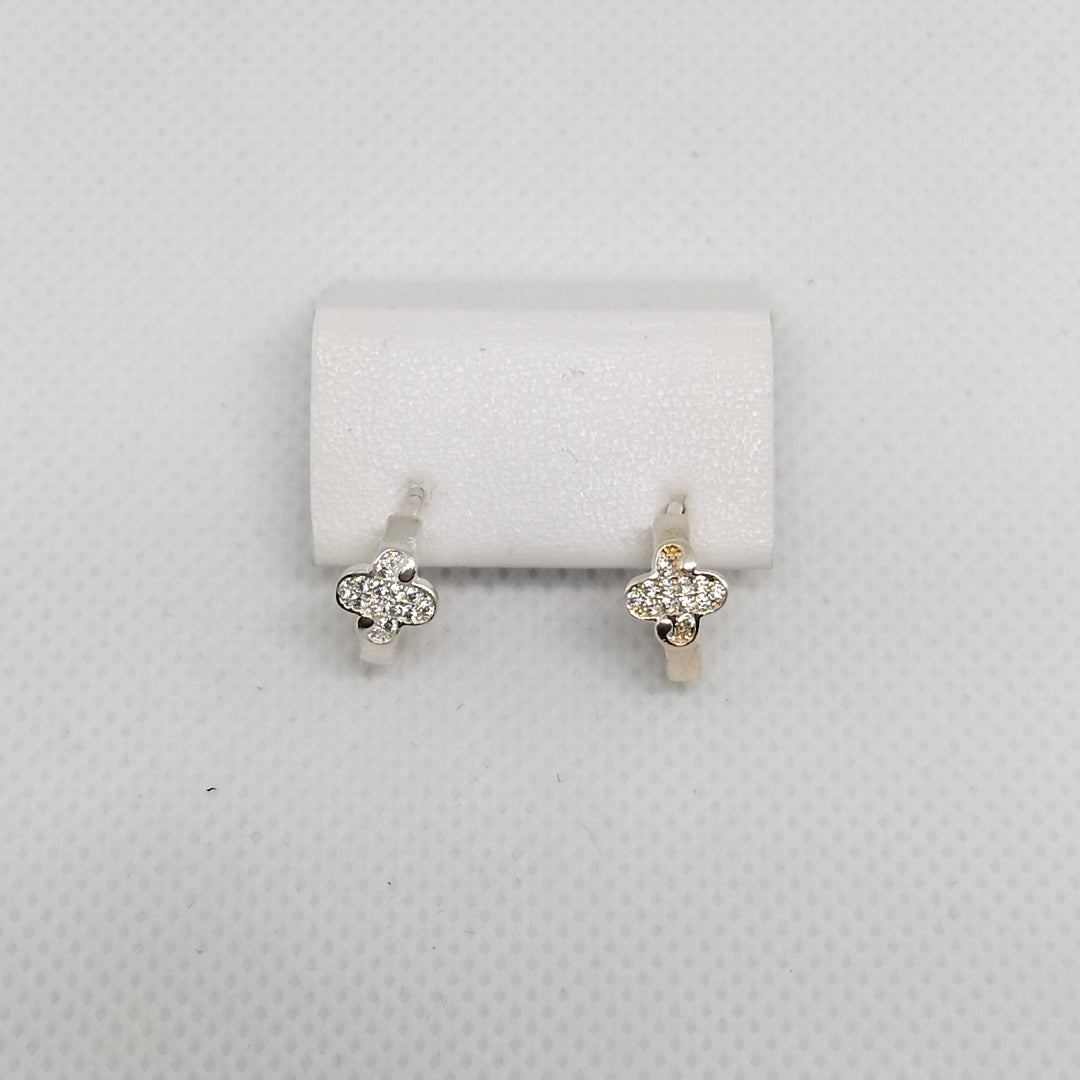 ARRACADAS C/CIRCONIAS PLATA .925 1.9 GR (NUEVO)