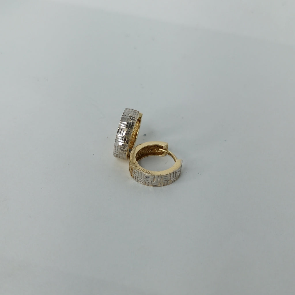 ARRACADAS PAR ORO 14 K 1.9 GRMS (SEMINUEVO)