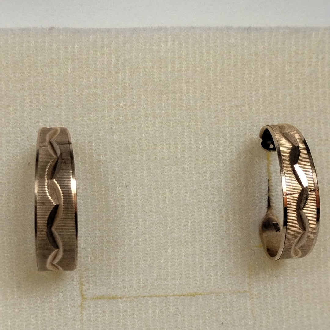 ARRACADAS PAR ORO 14 K 4,90 GRMS (SEMINUEVO)