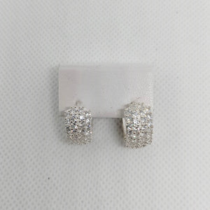HUGGIES C/CIRCONIAS PLATA .925 5.5 GR (NUEVO)