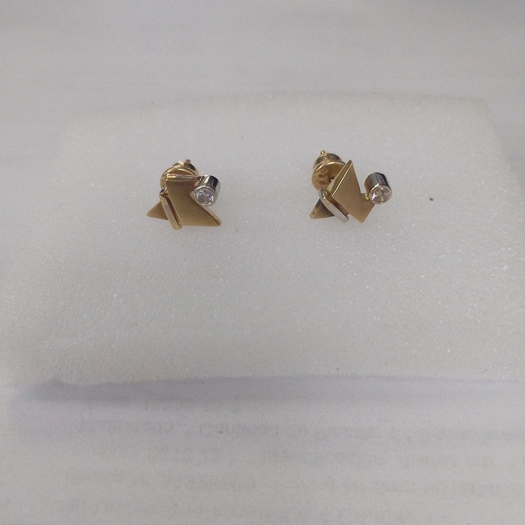 BROQUELES PAR ORO, RODIADO 14 K 2.6 GRMS (SEMINUEVO)