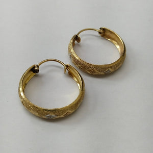 ARRACADAS PAR ORO 14 K 4.4 GRMS (SEMINUEVO)