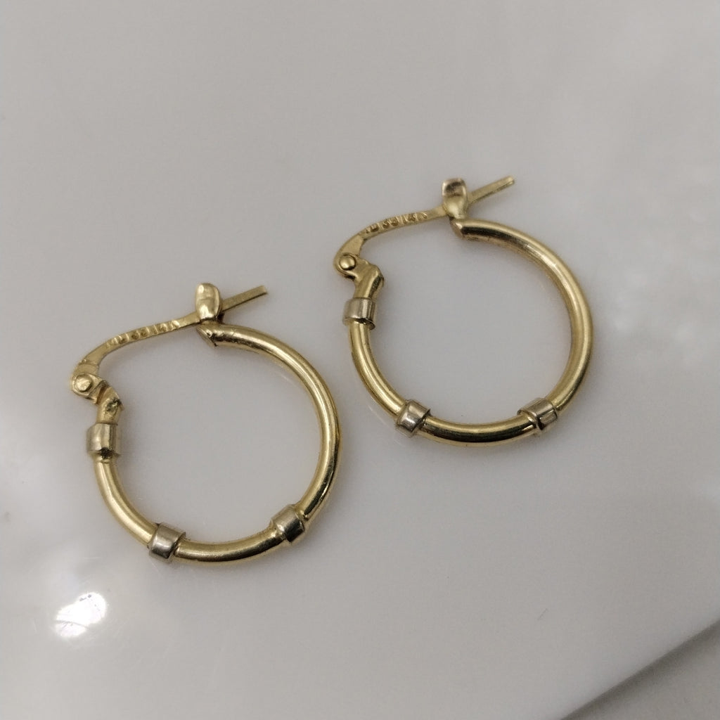 ARRACADAS PAR ORO 14 K 1.8 GRMS (SEMINUEVO)