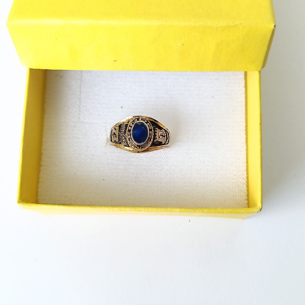 ANILLO DE GRADUACIÓN ORO 10 K 3.2 GRMS (SEMINUEVO)