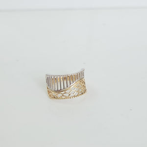 ANILLITO ORO COMBINADO 14 K 4 GRMS (SEMINUEVO)
