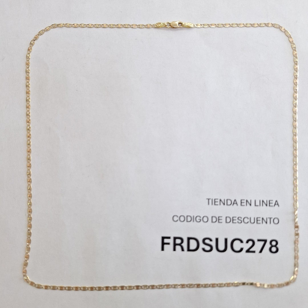 CADENA TEJIDO MARINERO 3.61GR 55 CM (NUEVO)