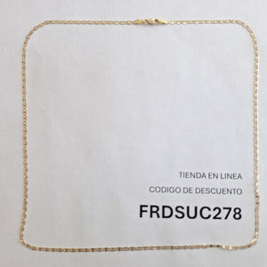 CADENA TEJIDO MARINERO 3.61GR 55 CM (NUEVO)