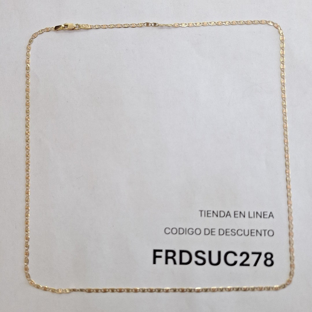 CADENA TEJIDO MARINERO 3.61GR 55 CM (NUEVO)