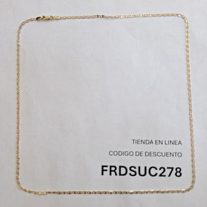 CADENA TEJIDO MARINERO 3.61GR 55 CM (NUEVO)