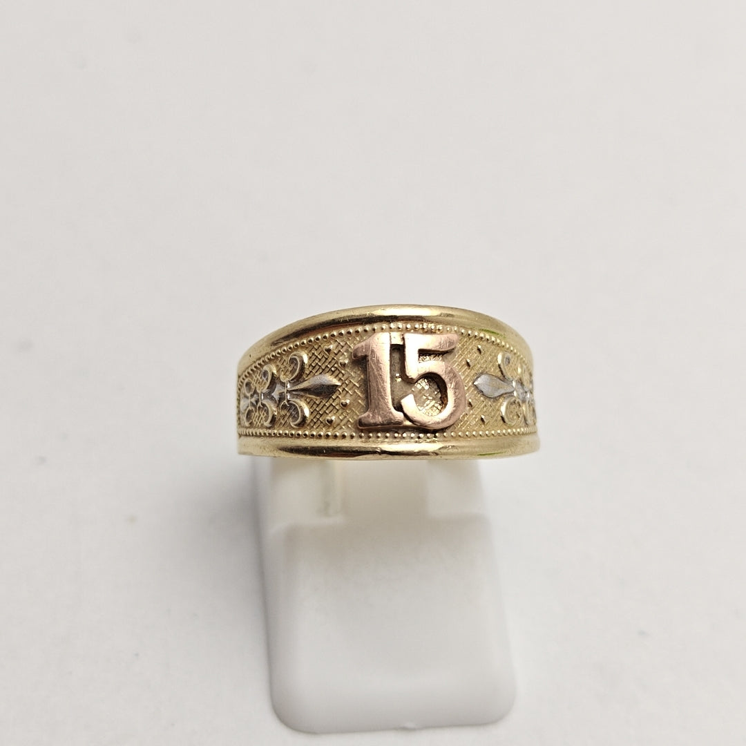 ANILLITO ORO COMBINADO 14 K 2,60 GRMS (SEMINUEVO)