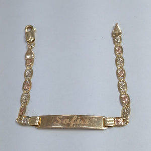 ESCLAVA ORO COMBINADO 14 K 3,60 GRMS (SEMINUEVO)