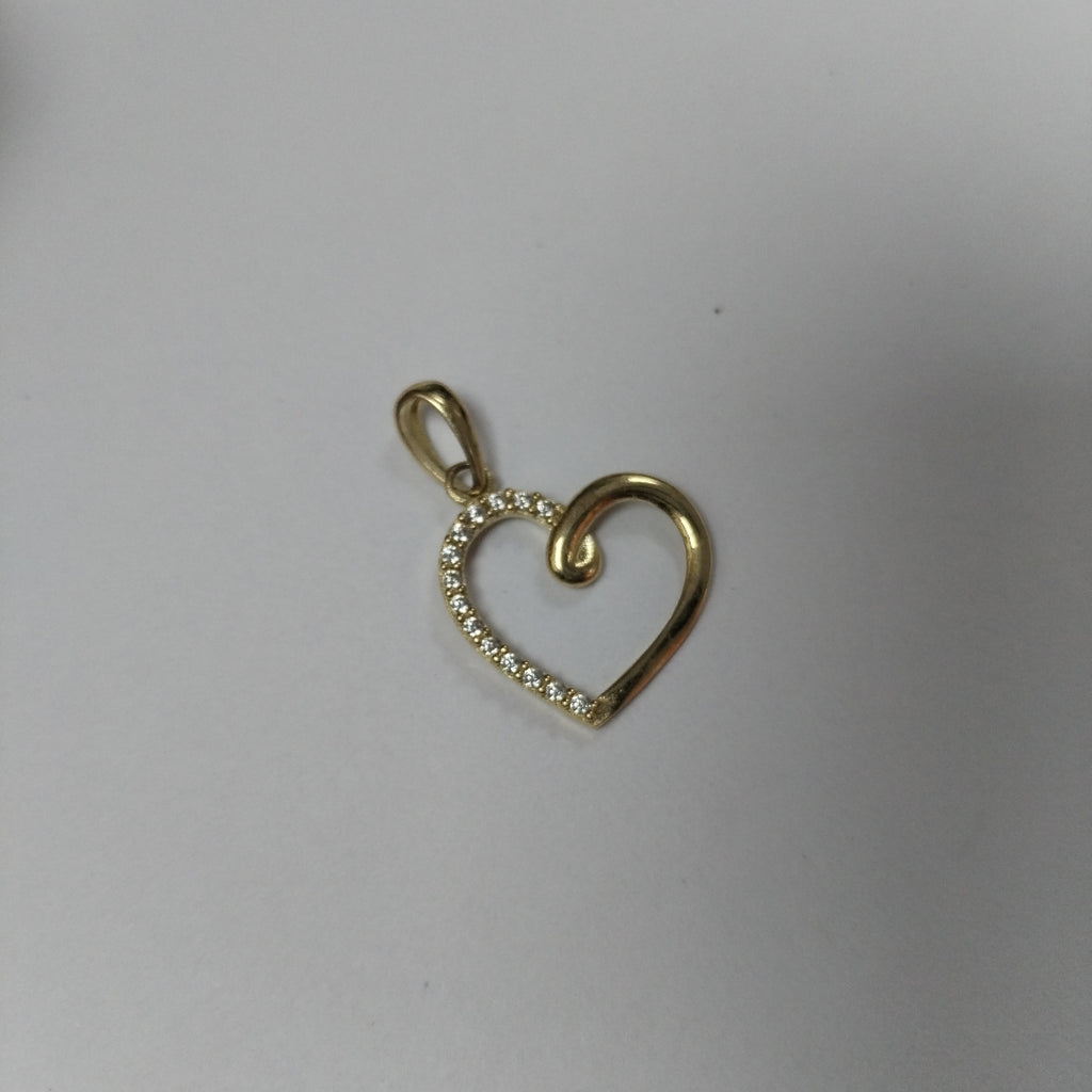 DIJES CORAZON C/CIRCONIA ORO 10K 1.4 GR (NUEVO)