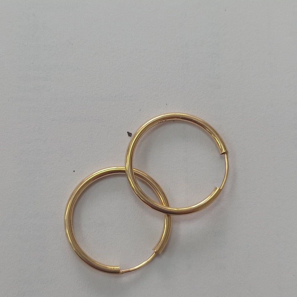 ARRACADAS PAR ORO 14 K 0.9 GRMS (SEMINUEVO)