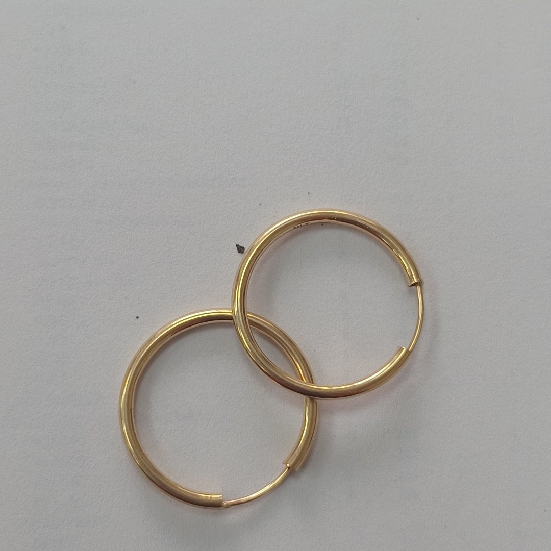 ARRACADAS PAR ORO 14 K 0.9 GRMS (SEMINUEVO)
