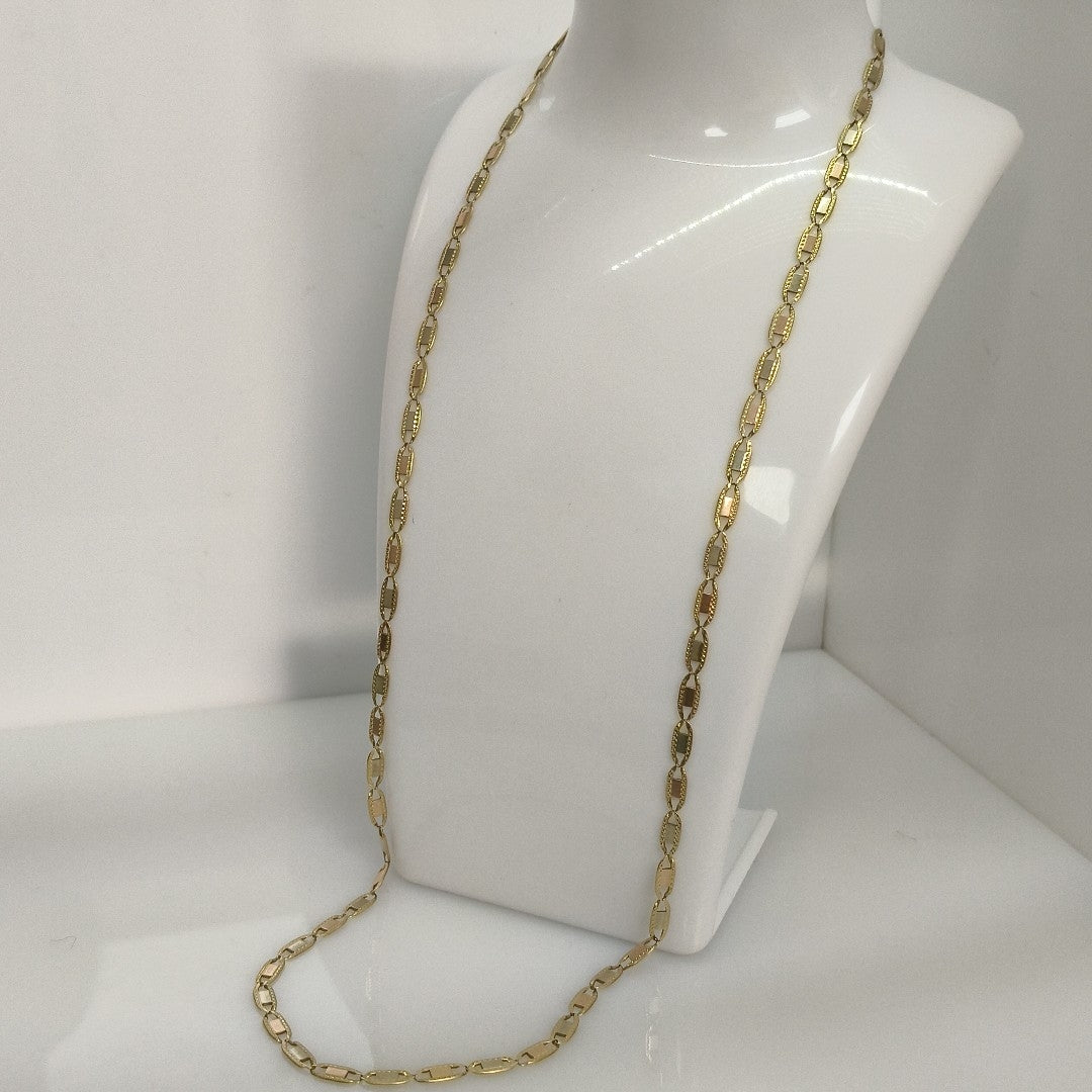 CADENA ORO COMBINADO 14 K 14.8 GRMS (SEMINUEVO)