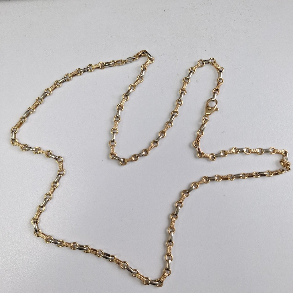 CADENA ORO COMBINADO 14 K 20.3 GRMS (SEMINUEVO)