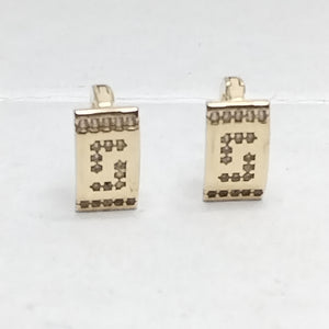 ARRACADAS PAR ORO 14 K 2.4 GRMS (SEMINUEVO)