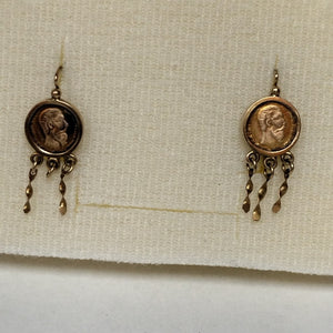 ARETES PAR ORO 14 K 2,20 GRMS (SEMINUEVO)