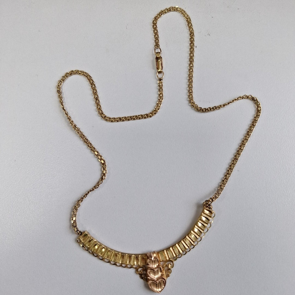GARGANTILLA ORO COMBINADO 14 K 8 GRMS (SEMINUEVO)