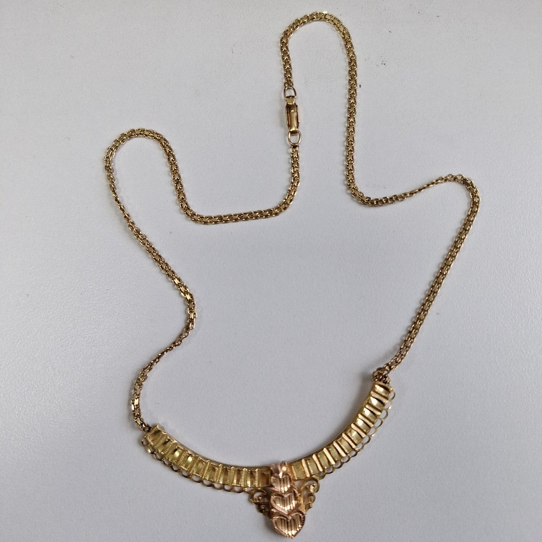 GARGANTILLA ORO COMBINADO 14 K 8 GRMS (SEMINUEVO)
