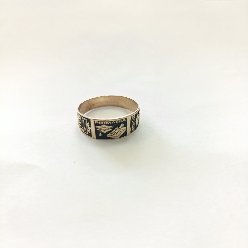 ANILLO DE GRADUACIÓN ORO 8 K 1.6 GRMS (SEMINUEVO)