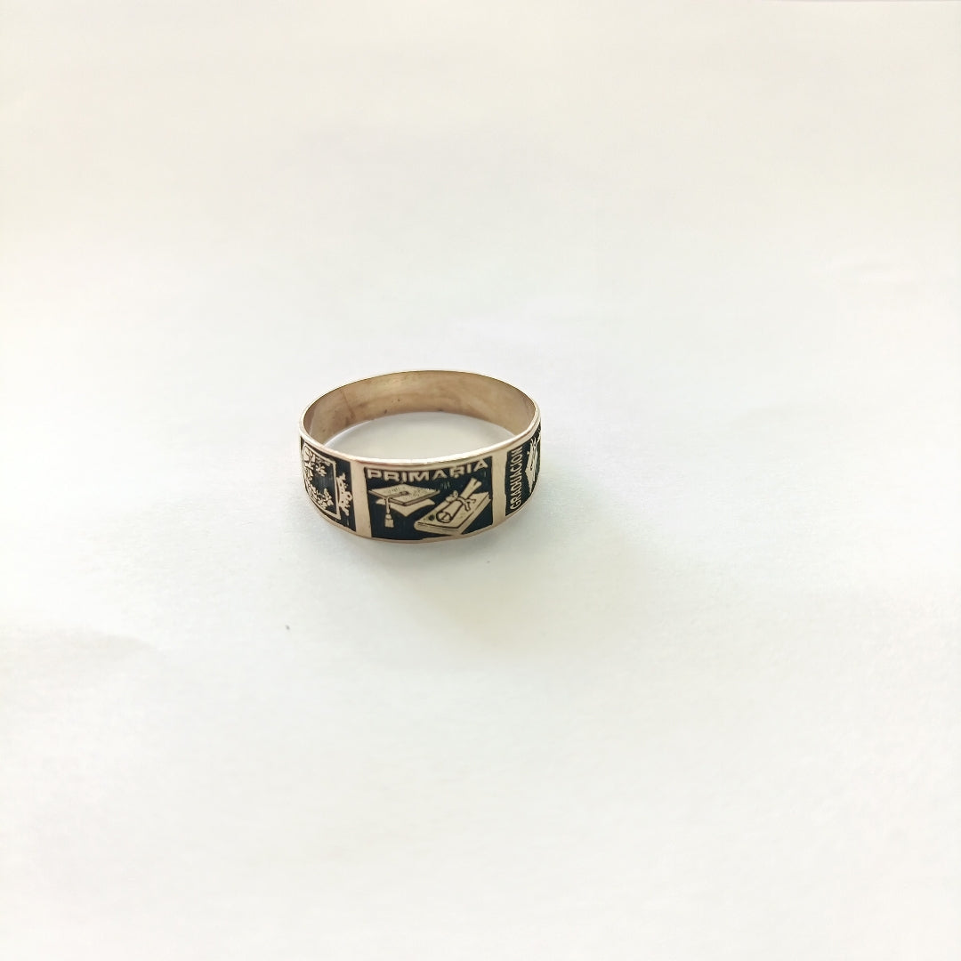 ANILLO DE GRADUACIÓN ORO 8 K 1.6 GRMS (SEMINUEVO)