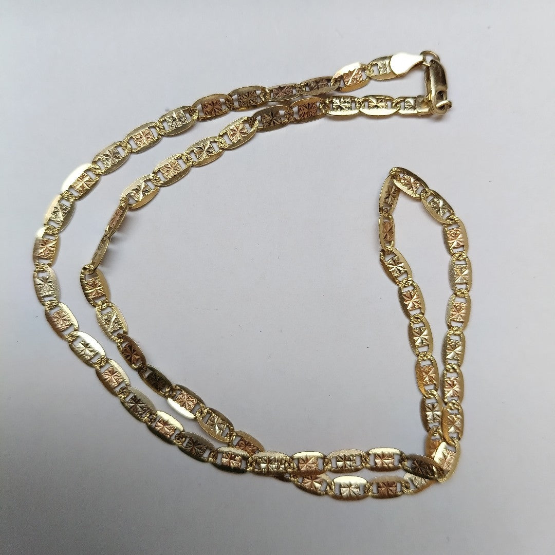 CADENA ORO COMBINADO 14 K 13,30 GRMS (SEMINUEVO)