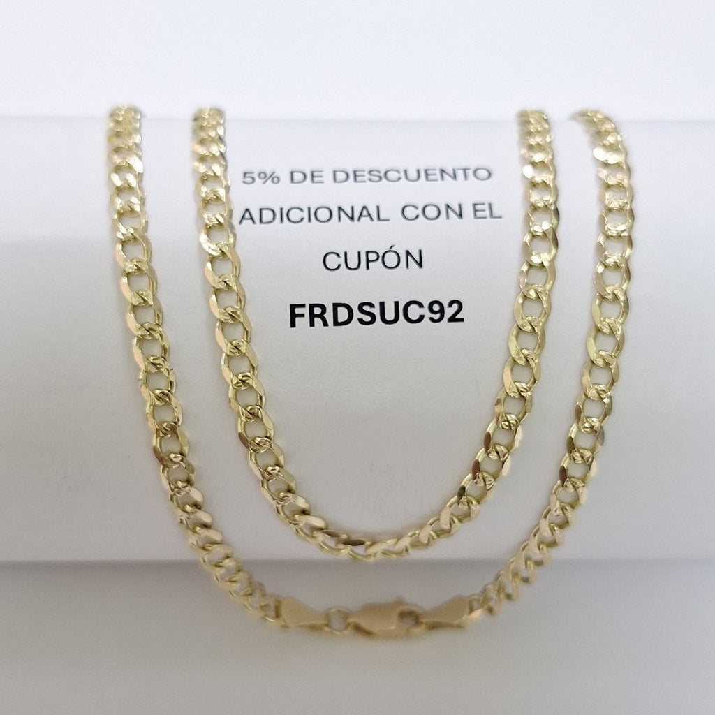 CADENAS BARBADA ORO 14K 55 CM 13.1 GR (NUEVO)