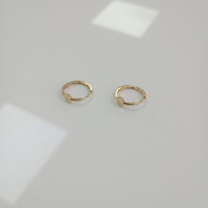 ARRACADAS PAR ORO 14 K 1.3 GRMS (SEMINUEVO)