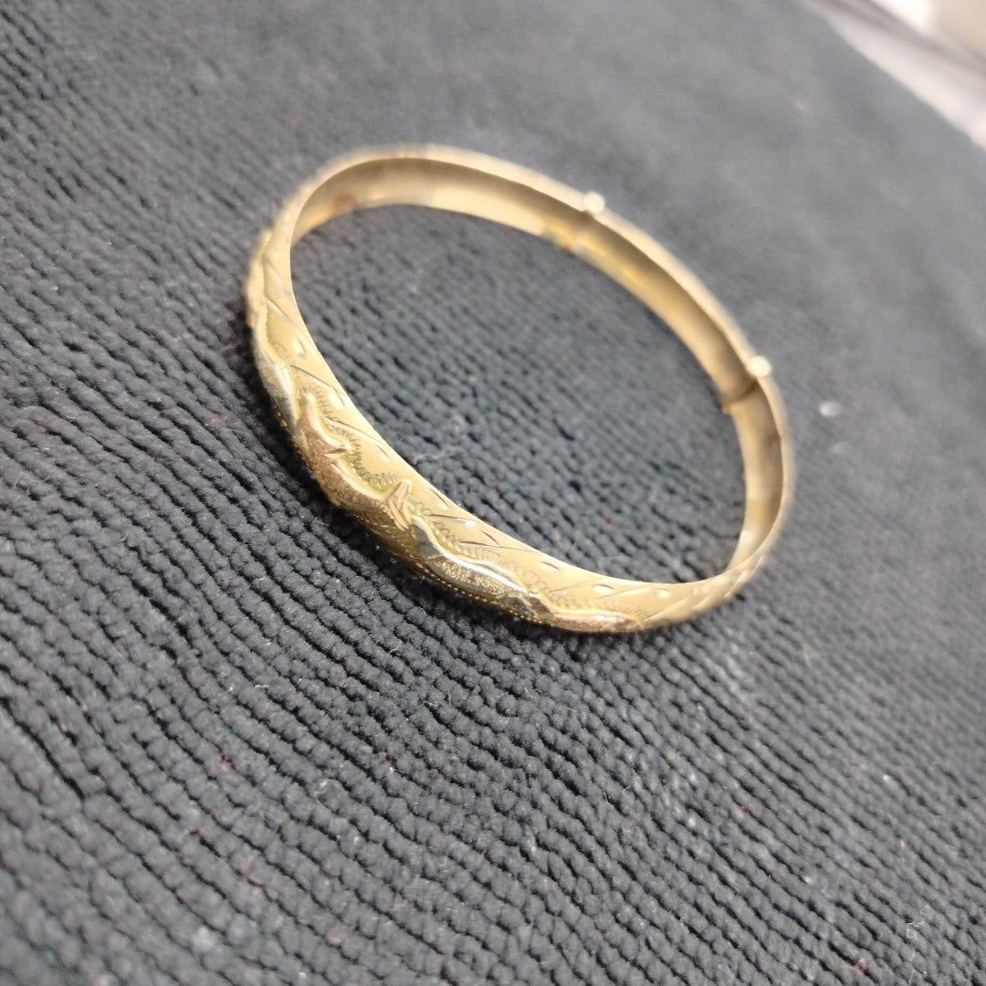 PULSERA RIGIDA ORO 10 K 6,30 GRMS (SEMINUEVO)