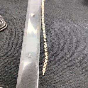 PULSERA ORO COMBINADO 10 K 2.7 GRMS (SEMINUEVO)