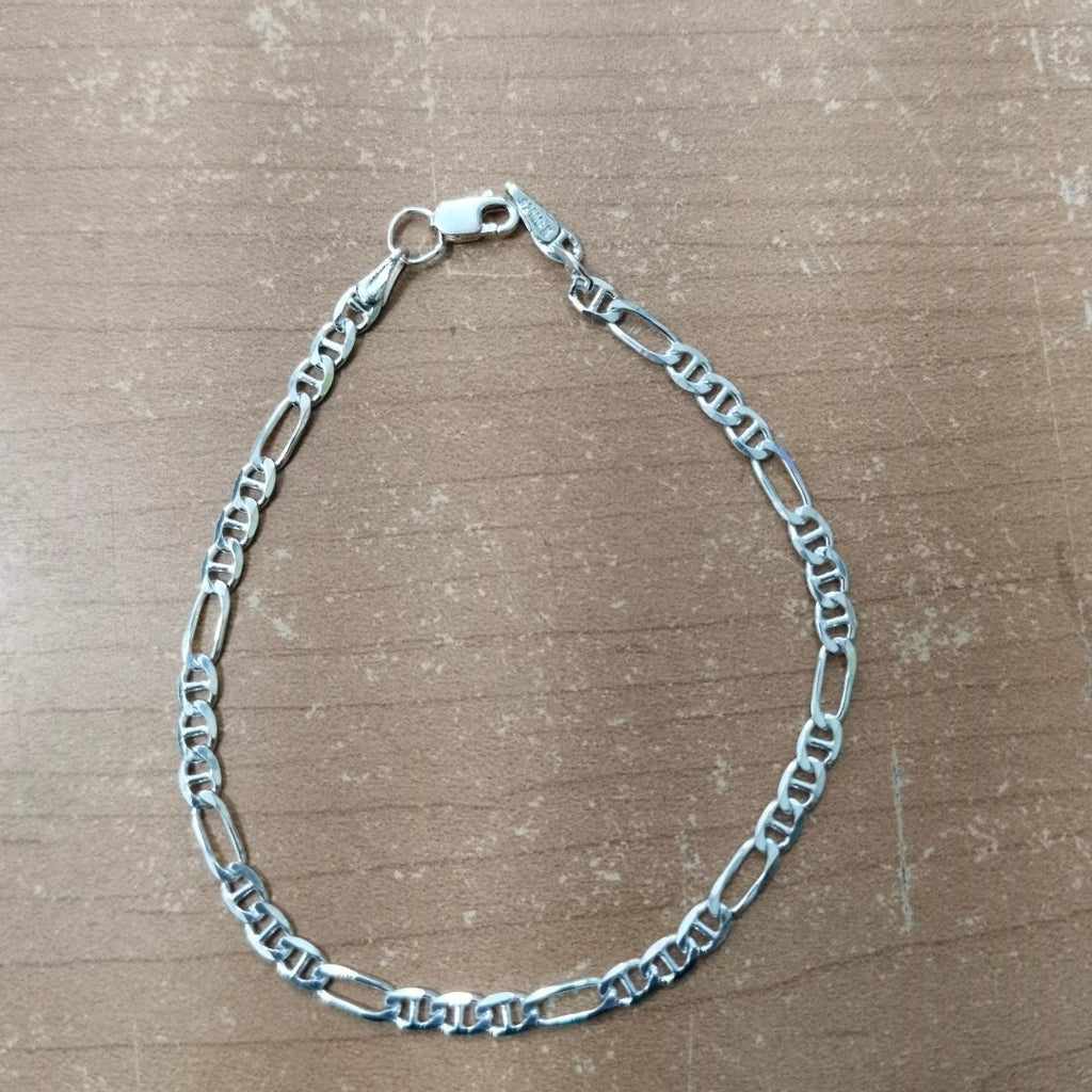 PULSERA TEJIDO 3X1 PLATA .925 16 CM 2.8 GR (NUEVO)