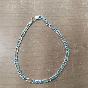 PULSERA TEJIDO 3X1 PLATA .925 16 CM 2.8 GR (NUEVO)