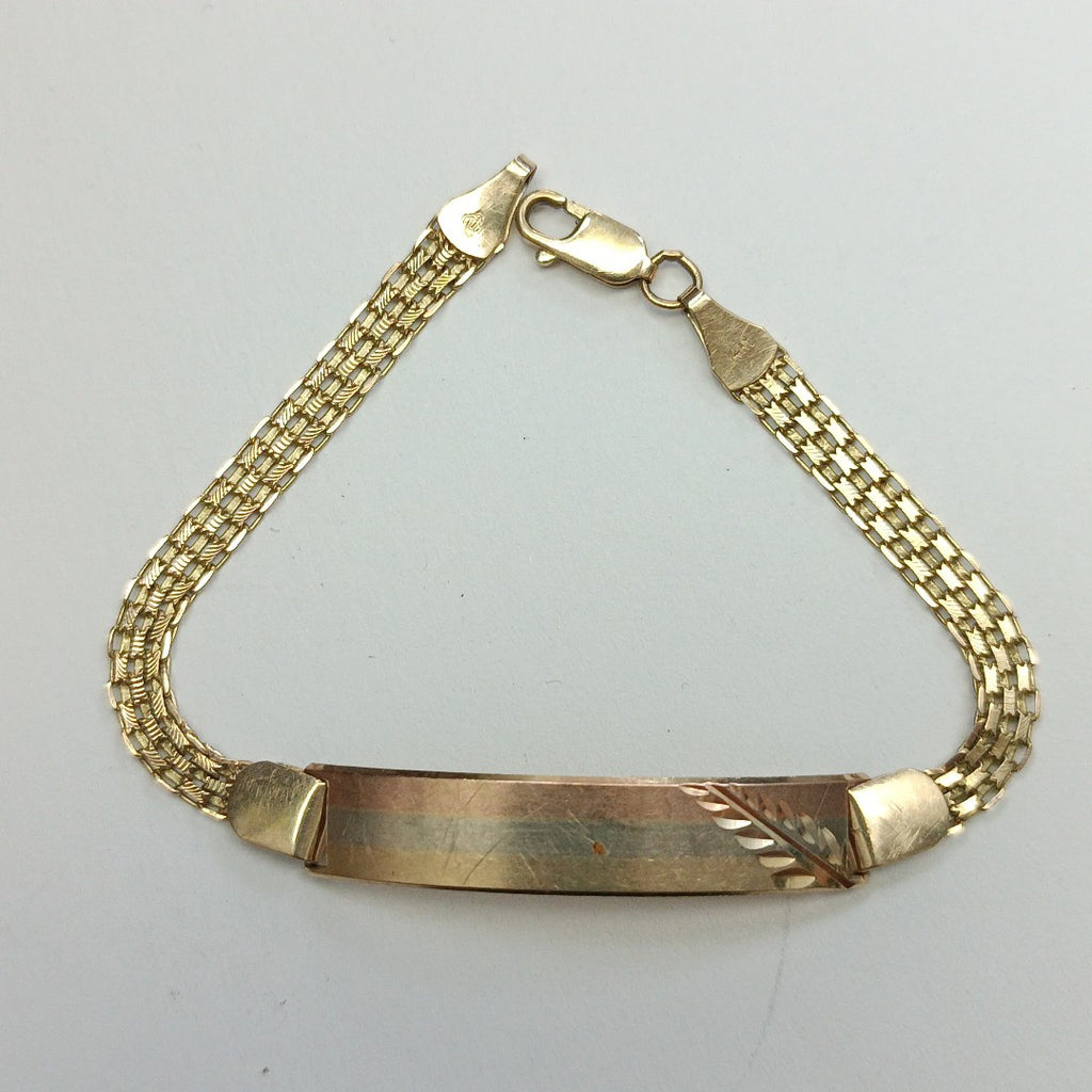 ESCLAVA ORO, ORO COMBINADO 14 K 6.9 GRMS (SEMINUEVO)