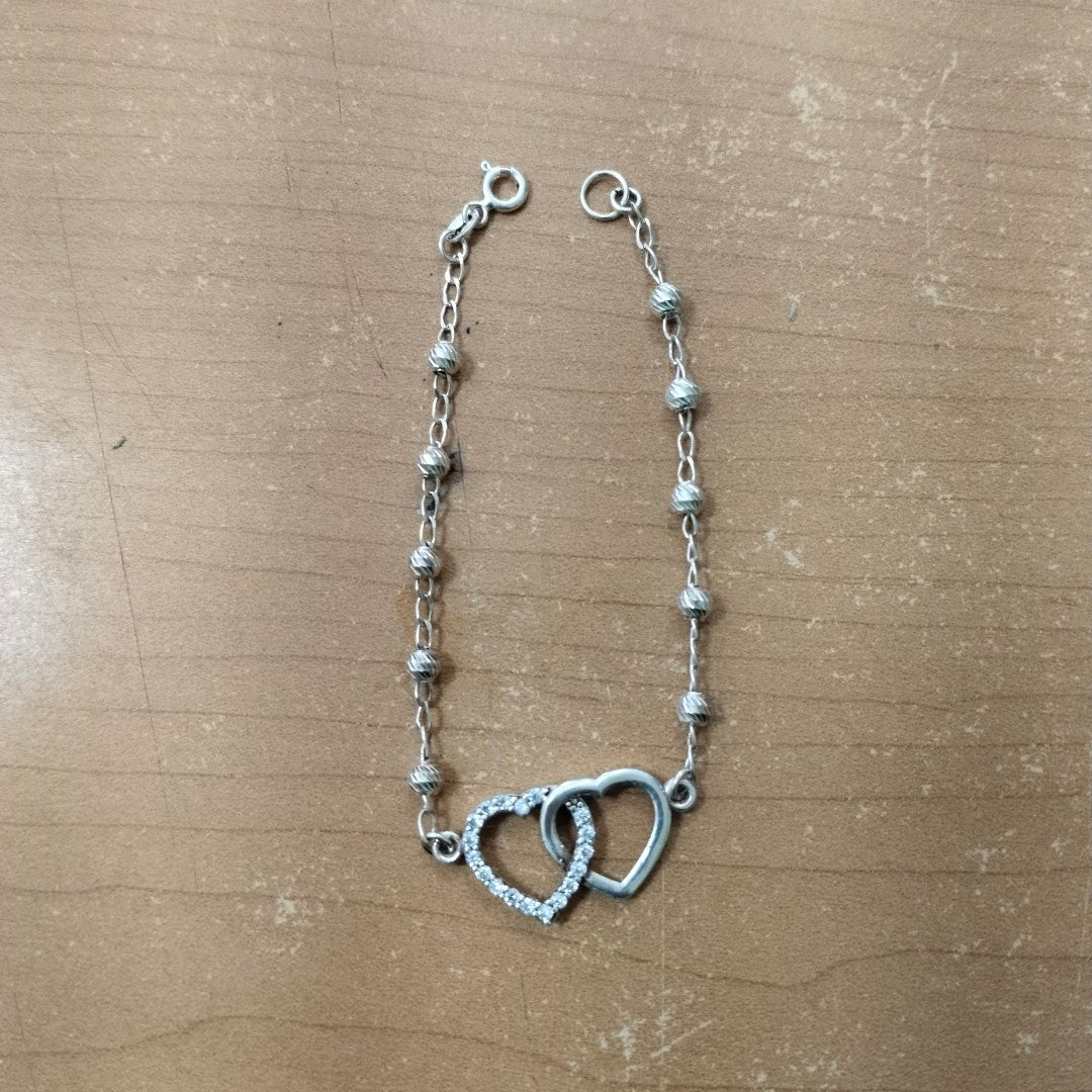 PULSERA TEJIDO TEJIDO ESPECIAL PLATA .925 18 CM 4.1 GR (NUEVO)