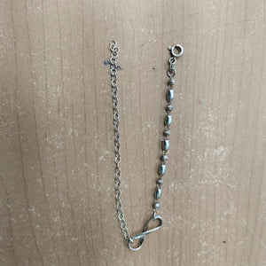 PULSERA TEJIDO INFINITO PLATA .925 18 CM 2.3 GR (NUEVO)