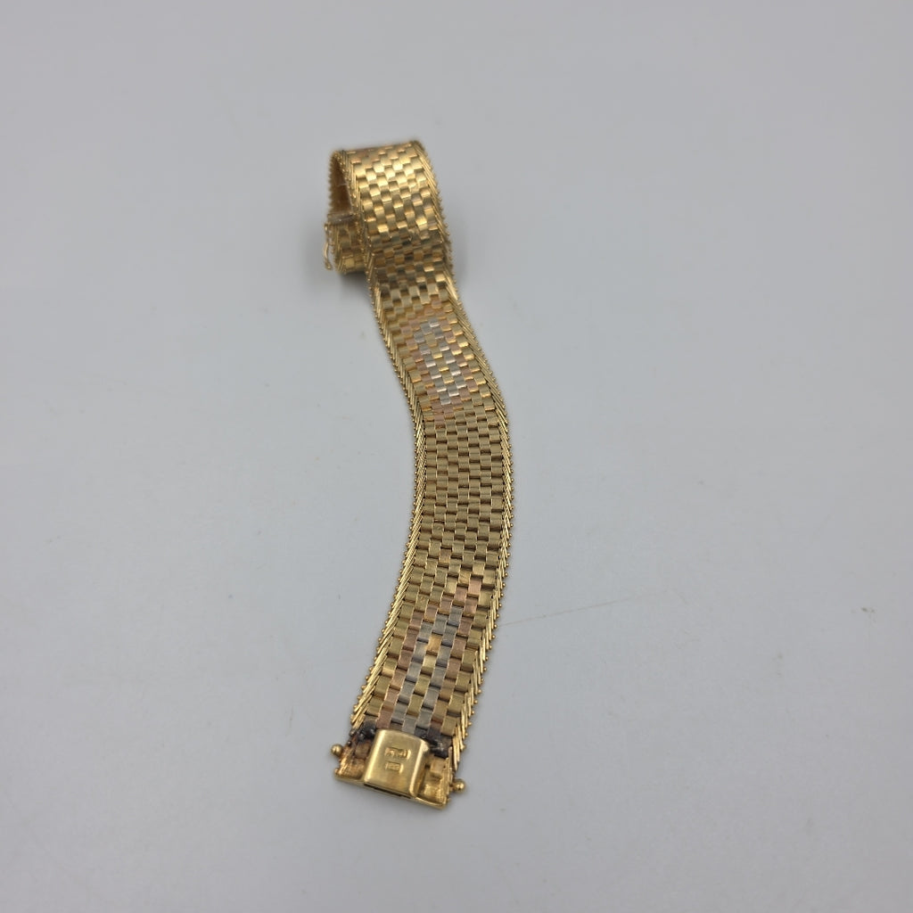PULSERA ORO, ORO COMBINADO 14 K 27.7 GRMS (SEMINUEVO)