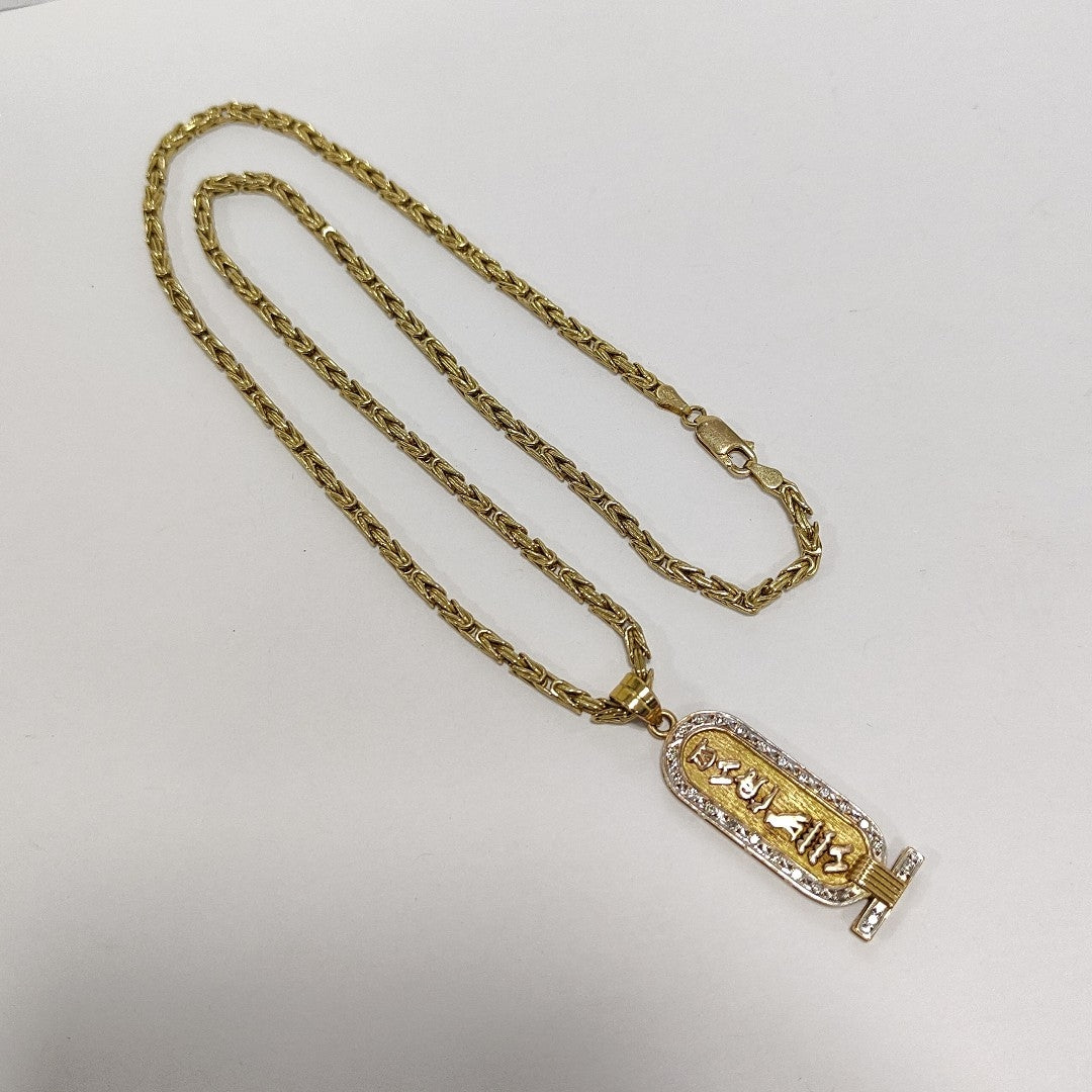 CADENA, DIJE ORO, ORO BLANCO 18 K 20.1 GRMS (SEMINUEVO)