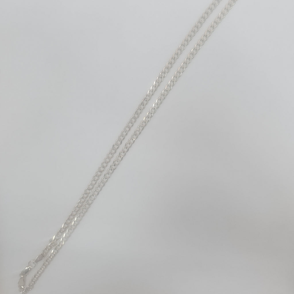 CADENA TEJIDO BARBADO PLATA .925 60 CM 12.9 GR (NUEVO)