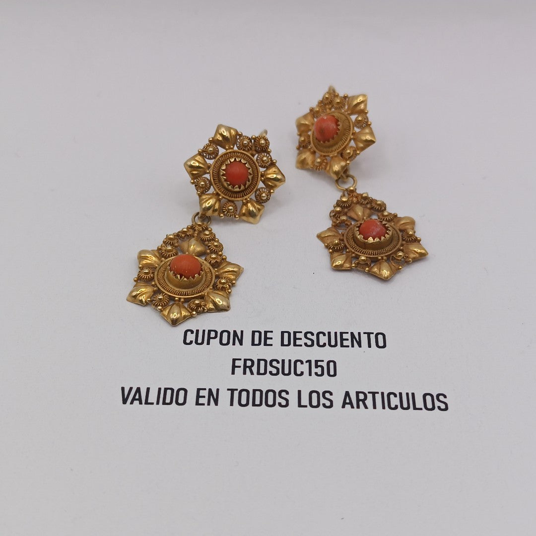 ARETES PAR ORO 10 K 7.1 GRMS (SEMINUEVO)