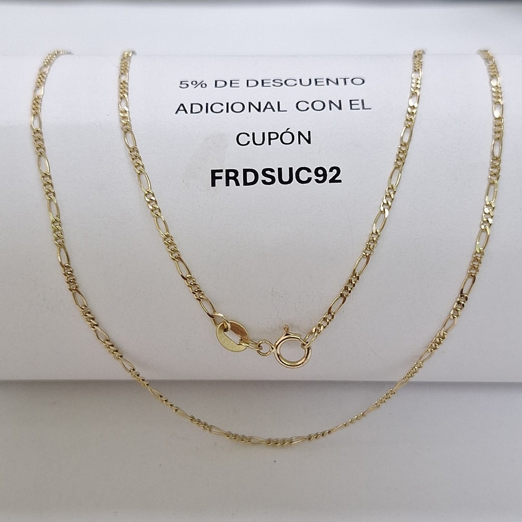 CADENAS TEJIDO 3X1 ORO 14K 55 CM 2.7 GR (NUEVO)